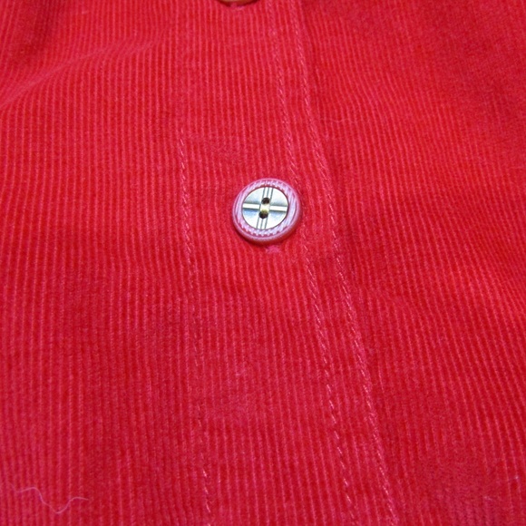 NEW Dressbarn Woman Red Corduroy Shirt 3X - Picture 4 of 6